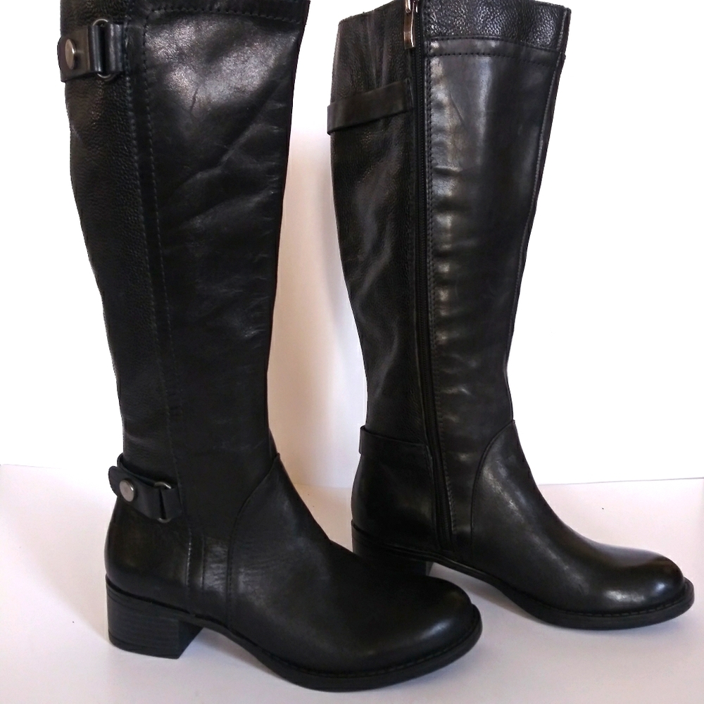 Franco Sarto "crash" 5.5 wide calf leather boots